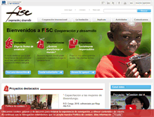 Tablet Screenshot of fundacionfisc.org